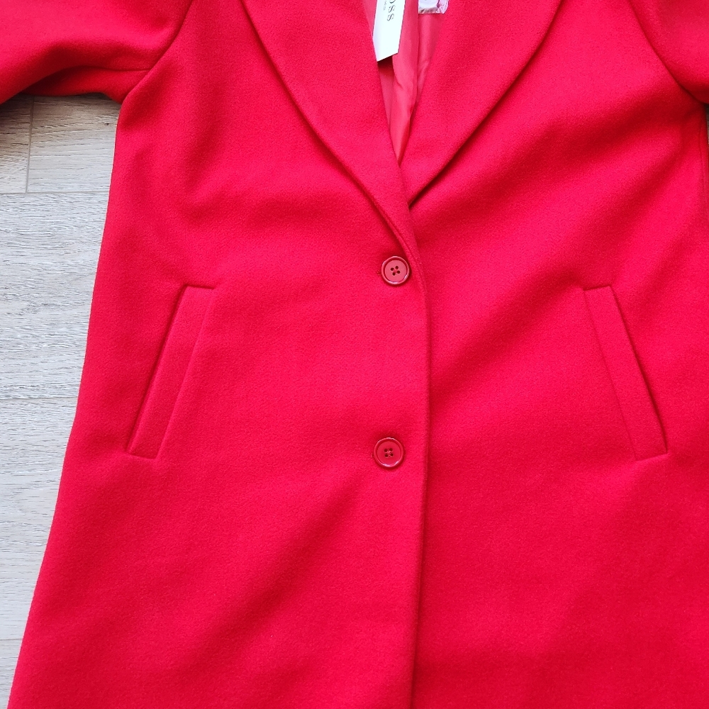 Vigoss Red Peacoat Jacket Women's Medium Nwt - Picture 5 of 12